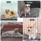 4 Pack Self Warming Cat Pads Self Heating Cat Mat Washable Homeless Dogs Thermal Pads Kennel Pad Reflects Body Heat Warm Crate Bed Mat for Indoor Outdoor Pet(Gray,16 x 20 Inch)
