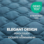 gogobunny 100% Double-Sided Waterproof Dog Bed Cover Pet Blanket Sofa Couch Furniture Protector for Puppy Large Dog Cat, Reversible (40x50 Inch (Pack of 1), Dark Blue/Light Blue)
