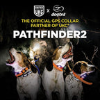 Dogtra Pathfinder 2 Mini TRX Additional Receiver Dog GPS Tracker LED Light Blue Collar SmartWatch Compatible Rechargeable Waterproof Free Offline Maps No Monthly Fee Smartphone Required