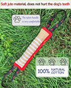 Clysoru Dog Tug Toy Dog Tough Jute Bite Pillow Lasting Training Equipment Puppy to Large Dogs Interactive Toy for Large Dogs and Small Dogs