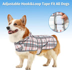 Dog Raincoat Hooded,Waterproof Rain Coat for Dogs with Adjustable Belly Strap,Reflective Strips, Lightweight Slicker Poncho Rain Jacket for Small Medium Large Dogs