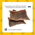 King Lou Pets - Turkey Jerky for Dogs - USA-Made Dehydrated Dog Treats - 1lb Fresh Turkey Breast Prior to Dehydration