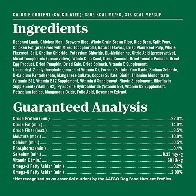 Nutro Natural Choice Adult Dry Dog Food, Lamb and Brown Rice Recipe, 12 lbs.