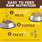 Primal Freeze Dried Puppy Dog Food, Pronto Mini Nuggets; Scoop & Serve, Complete & Balanced Meal; Also Use As Topper or Treat; Premium, Healthy, Grain Free, High Protein Raw Dog Food (25 oz)