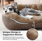 INVENHO Dog Bed Medium Size, Orthopedic Warming Soft Calming Sleeping Durable with Anti-Slip Bottom