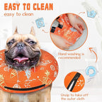 Inflatable Dog Cone Collar for After Surgery, Dog Donut Collar After Surgery, Soft Pet Cone for Small Medium Large Dogs to Stop Licking