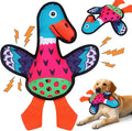 Interactive Squeaky Dog Toys,Crinkle Dog Toy to Keep Them Busy,Colorful Absurd Duck Dog Toys,Fun for Indoor Puppies,Chewing and Playing(Pink)