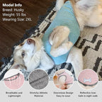 KYEESE 2Pack Dog Shirts with Reflective Label Sun Protection Quick Dry Soft Tank Top Stretchy Sleeveless Lightweight Dog Clothes, XX-Large