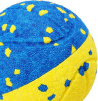 Replacement Shell for Smart Interactive Dog Ball – Durable E-TPU Outer Cover Blue+Yellow