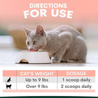Hip and Joint Supplement for Cats - Glucosamine, Chondroitin, MSM for Joint Hip Care, Arthritis Pain Relief, Mobility Support, Cartilage Health, Inflammation Reduction - Senior Cat Support, 60 Scoops