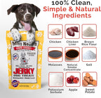 Miss Nelly's - Chicken Jerky Dog Treats - Soft Sticks - USA Made and Sourced - Original Smoke House Recipe - Small Batch Chicken Jerky for Dogs - Minimally Processed - 16 oz. Bag
