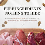 Herz Air-Dried Dog Food Lamb & Duck Liver Recipe 2.2 lb, All-Natural, High-Protein, Grain-Free, Limited Ingredients, Complete & Balanced, Premium Canine Cuisine