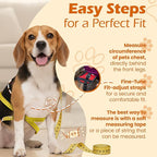 Bark Appeal Red No-Pull Dog Harness for Extra Small Sized Pets – Adjustable, Reflective Vest with 3 Leash Clips for Added Control, Easy Walks & Training – XS