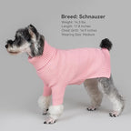 cyeollo 4XL Dog Sweater,Knitwear Turtleneck Soft Knitwear Pullover Sweaters Warm Dog Clothes for Large Female Dogs,Pink XXXXL
