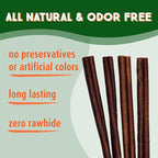 Ultra Chewy Collagen Sticks 5-7 inches (10 Pack) – Long Lasting Odor-Free, All-Natural Dog Chews – Rawhide & Bully Stick Alternative