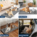Super Absorbent Dog Door Mat, 60"*24“ Anti Slip Mat for Muddy Paws, Pet Rugs for Dirty Paws Washable That Absorbs Moisture and Dirt, for Dog Cage and Pet Resting Carpet