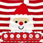 PETCARE Santa Dog Sweater Christmas Funny Cute Red Striped Cat Sweater Vest Pet Holiday Dog Clothes Puppy Sweaters for Small Medium Large Dogs Cats Fall Winter Outfits Xmas Dogs Costume,X-Large