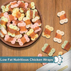 Dog Treats Biscuits Wrapped in Chicken Chews for Small Dog no Rawhide 0.5lb/227g