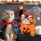 7PCS Halloween Cat Toys, Cat Catnip Toys Plush Teething Toys, Horrible Halloween Cat Ghost Chew Toys for Kitten Cats