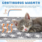 2 Pcs Large Self Warming Cat Pad Self Heating Cat Mat Bed Dog Crate Pet Blankets Thermal Heated Bed Mat for Outdoor Indoor Newborn Kittens Puppies Dog(Large Star,24 x 18)