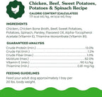 Greenies Smart Topper High Protein Wet Mix-in for Dogs, Chicken, Beef, Sweet Potatoes, Potatoes & Spinach Recipe in Vitabroth Broth- Bone Broth + Vitamins E & B1, 10 Count