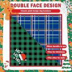 SCENEREAL Christmas Dog Bandanas 2 Pack, Puppy Snowman Xmas Triangle Bibs Handkerchief, Reversible Holiday Dog Bandana for Boy and Girl, Premium Pet Scarf for Small Medium Large Dogs L