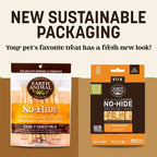 Earth Animal No Hide Stix - Long Lasting Rawhide Free Small Dog Chews Sticks, Chicken - 40 Count Extra Value Pack