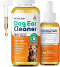 Ear Clear, Natural Dog Ear Cleaner and Infection Treatment for Dogs, Dog Drops for Itching, Irritation, & Wax Build-Up, 1 oz Bottle with Dropper