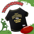 NFL Baltimore Ravens Dog T-shirt X-Large. - Licensed Shirt for Pets Team Colored with Team Logos- Premium Stretchable Materials for the comfort of your Dog & Cat