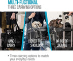 Sherpa Original Deluxe Travel Pet Carrier, Airline Approved & Guaranteed On Board - Black, Medium