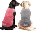 KYEESE 2 Pack Dog Shirts for Large Dogs Quick Dry Soft Stretchy Dog T-Shirts with Reflective Label Tank Top Sleeveless Vest Sun Protection Pet Clothes, Coral Red+Grey, 3XL