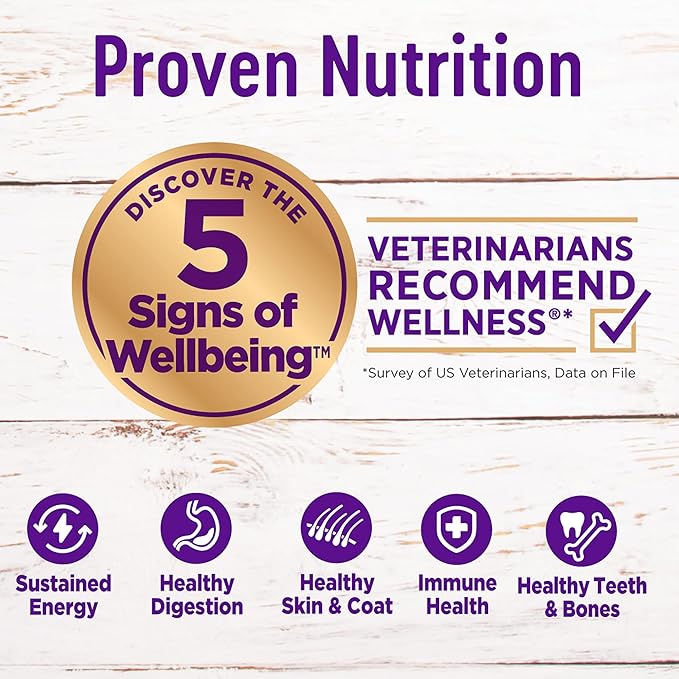 Wellness Complete Health Dry Puppy Food, Chicken, Salmon & Oatmeal, 30-Pound Bag