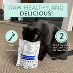 The New Zealand Natural Pet Food Co MEOW Freeze Dried Cat Treats - Beef Green Tripe with New Zealand Green Mussel, High Protein, Healthy Cat Snacks and Toppers, All Natural for all Life Stages, 1.4 oz
