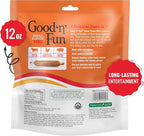 Good ‘n’ Fun Triple Flavor Ribs Chews for All Dogs, 12 Ounces, Treat Your Dog to Long-Lasting Chews Made with Beef Hide, Chicken and Pork Hide