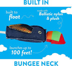 Spunky pup Fly & Fetch Dog Toy - Durable, Floating, Interactive Bungee Launcher for Fetch and Water Play, Canvas Toucan