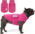 cyeollo Small Dog Sweater, Fleece Dog Sweaters Turtleneck Vest Soft Puppy Sweatshirt Stretchy Pet Fall Autumn Coat Warm Winter Clothes for Small Dogs Girl, Pink L