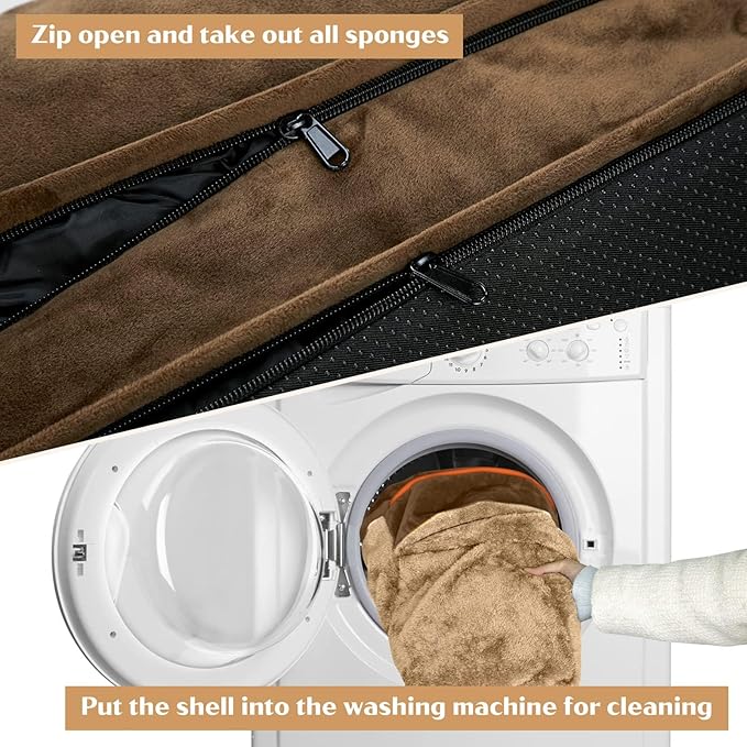 Comfort Expression Orthopedic Dog Bed for Small Dogs 20x14 Inch, Waterproof Supportive Egg Crate Foam Small Pet Bed with Removable Bolsters, Dog Couch with Washable Cover & Non-Slip Bottom, Brown
