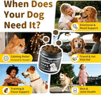 Calming Chews for Dogs – 12-in-1 Dog Calming Treats with Herbal & Vitamins, Relaxation, Focus & Behavior Support for Anxiety, Separation, Barking, Travel, Stress, Upgraded Bacon Flavor, 90 Ct