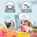 Choolip Squeeze Vita Stick Lickable Cat & Dog Treats – 14 Sticks (2×7 Value Bundle) Eye Support, Creamy Grain-Free Puree with Lutein, Astaxanthin, Omega 3 & Vitamin E for Vision & Ocular Health