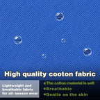 Elevate Your Dog's Fashion Quotient with Colorful and Breathable Sleeveless Cotton Shirts! Perfect Pet Apparel for Small to Medium Dogs Blue M
