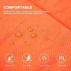 BDEUS 51x35In Extra Large Size Outdoor Dog Bed, Waterproof & Portable Camping Travel Pet Mat, Easy to Clean, Washable Odor Resistant Pet Cooling Pad (Orange)