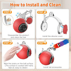 UPSKY Interactive Cat Toy Ball for Indoor Cats, Automatic Moving Electric Rolling Cat Ball Toy, 3-Speed Modes Smart Kitten Toys with Sounds, USB Rechargeable & Sturdy for Bored Kittens/Adult Cats