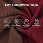 IECOii 2 Pack Large Dog T-Shirt | Non-Restrictive Fit for Running, Breathable Summer Wear - Non-stuffy Design - Keeps Pups Comfortable in Hot Weather, Coffee+DarkRed, 2XL