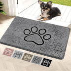 Super Absorbent Dog Door Mat, 30"*20“ Anti Slip Mat for Muddy Paws, Pet Rugs for Dirty Paws Washable That Absorbs Moisture and Dirt, for Dog Cage and Pet Resting Carpet