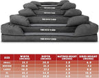 The Dog's Bed Replacement Outer Cover ONLY (Outer Cover ONLY - NO Bed, NO Waterproof Inner) for The Dog's Bed, Washable Plush Fabric, XXL (Grey Plush)