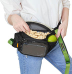 OllyDog Trailblazer Pack | Fanny Pack | Dog Treat Pouch | Includes Rubber Fetch Ball | Water-Resistant | Poop Bag Dispenser | Hands-Free | Dog Walking & Training