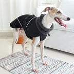 Adjustable Dog Coat with Harness Slot, Waterproof Fleece Lined Winter Jacket, Windproof Reflective Pet Vest for Cold Weather for Small Medium Large Dogs (Black, X-Large)