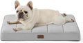 Bedsure Cooling Dog Bed for Medium Dogs - Comfy Flat Puppy Beds with Removable Washable Cover, Orthopedic Egg Crate Foam Pet Mat, Suitable for Pet Up to 30 lbs