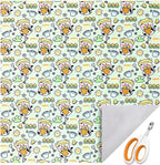Cat Wrap for Cutting Nails, 27.6''x 27.6'' Self-Adherent Cat Grooming Wrap with Nail Clipper, Anti-Escape Calming Cat Swaddle Wrap for Medicine, Nail Clipping, Teeth Brushing, Ear Cleaning
