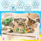 6 Pcs Catnip Toys for Cats, with Various Cute Fish Styles, Catnip Crinkle Sound, Soft and Durable, Interactive Kitten Kicker for Indoor Kitty Exercise for All Breeds
